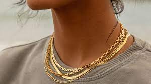 قیمت و خرید اینترنتی بهترین گردنبند طلا گردنبند طلا بزرگ دخترانه برای هدیه به خانم ها دیجی کالا